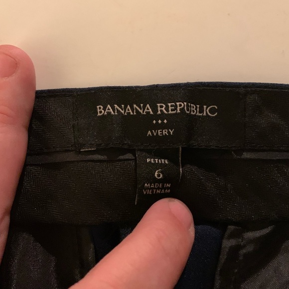 J. Crew navy with red tuxedo stripe cropped pants military size 6 petite - Picture 6 of 10